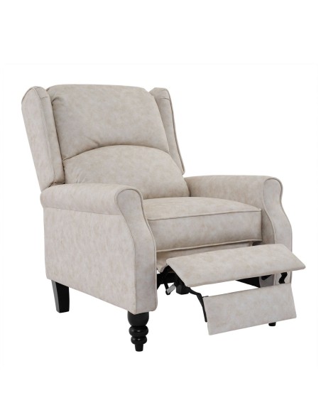 SIMPLE Relax Armchair Antique Ecru Fabric