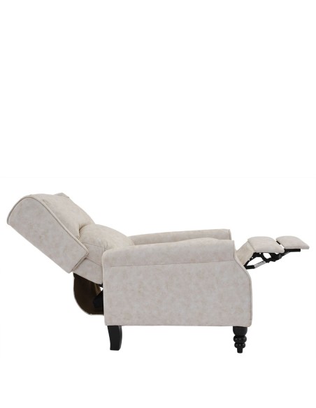 SIMPLE Relax Armchair Antique Ecru Fabric