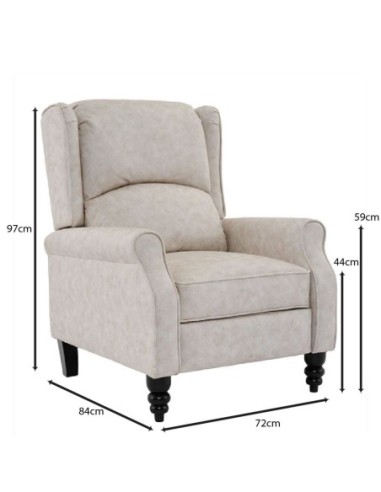 SIMPLE Relax Armchair Antique Ecru...