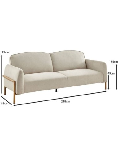 MOLINO Sofa-Bed Fabric Beige