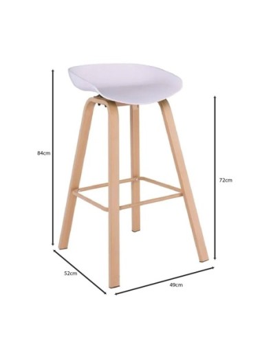 PENT Σκαμπό Bar, Μέταλλο Βαφή Φυσικό,...