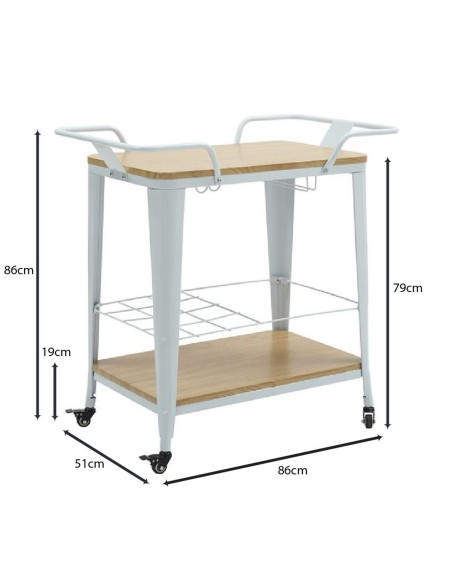 RELIX Trolley Bar-Pro Natural-Metal White