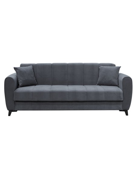 JEROM Sofa-Bed with Storage 3-Seater - Fabric Anthracite