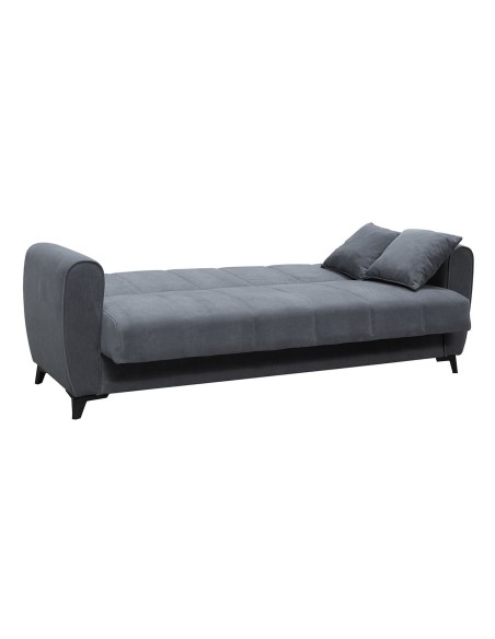 JEROM Sofa-Bed with Storage 3-Seater - Fabric Anthracite