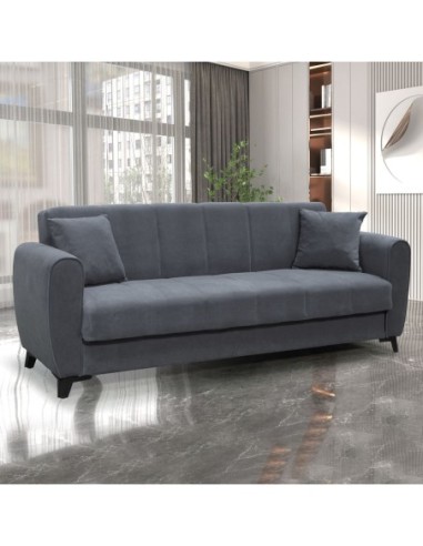 JEROM Sofa-Bed with Storage 3-Seater...