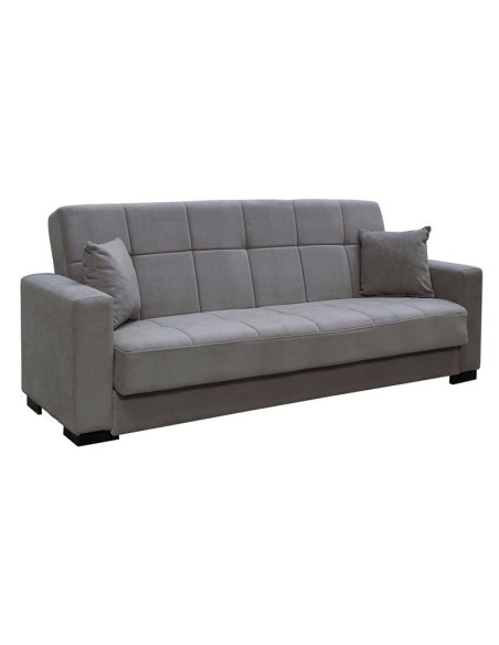 CARSON Sofa-Bed with Storage 3-Seater - Fabric Grey