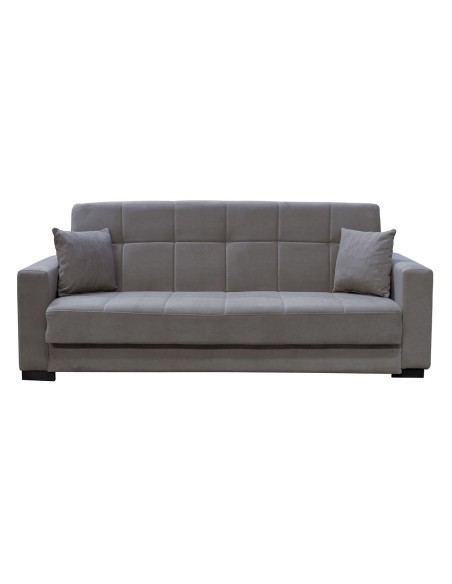 CARSON Sofa-Bed with Storage 3-Seater - Fabric Grey