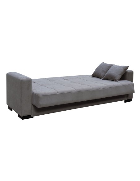 CARSON Sofa-Bed with Storage 3-Seater - Fabric Grey