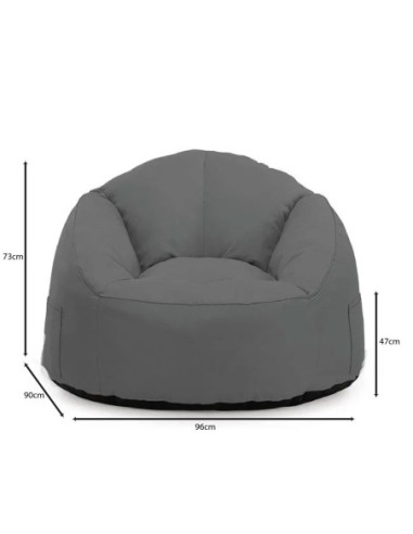 JAZZ Lounger Bean Bag Dark Grey...
