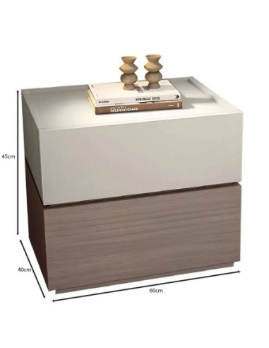 VANITY Bedside 2-Drawers 60x40x45cm...