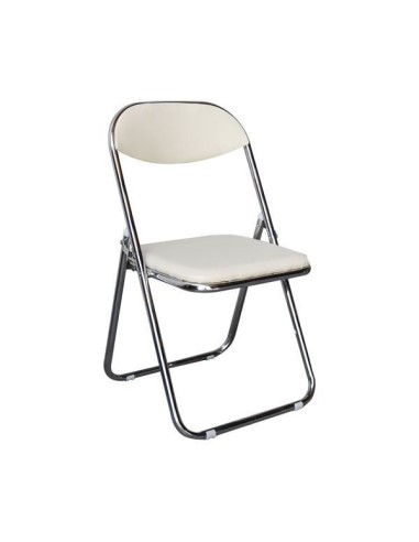STAR Folding Chair Ecru Pu