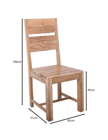 LIZARD MAX Chair Acacia Natural Finish