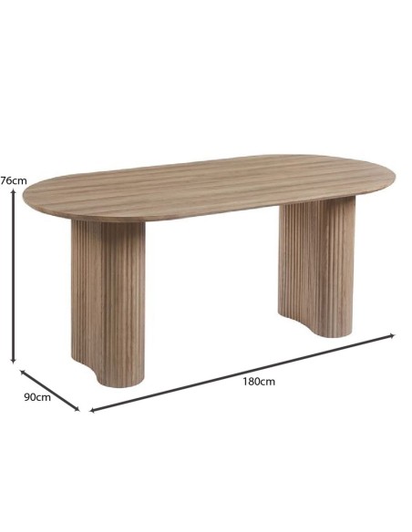 DIAZ Table 180x90cm MDF Sonoma