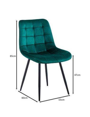 MYRIAM-R Chair Metal Black-Fabric...