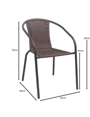 BALENO-W Πολυθρόνα Στοιβαζόμενη,...