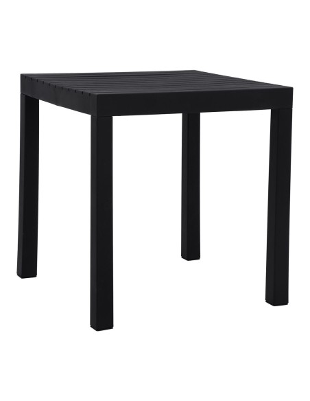 DALTON Table 72x72cm PP-UV Black-Metal Black