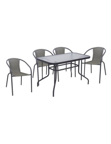 BALENO-W Set (Table 110x60cm+4...