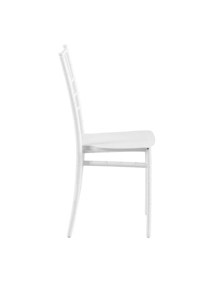 ILONA-W Καρέκλα Εστίασης - Catering Στοιβαζόμενη PP Άσπρο