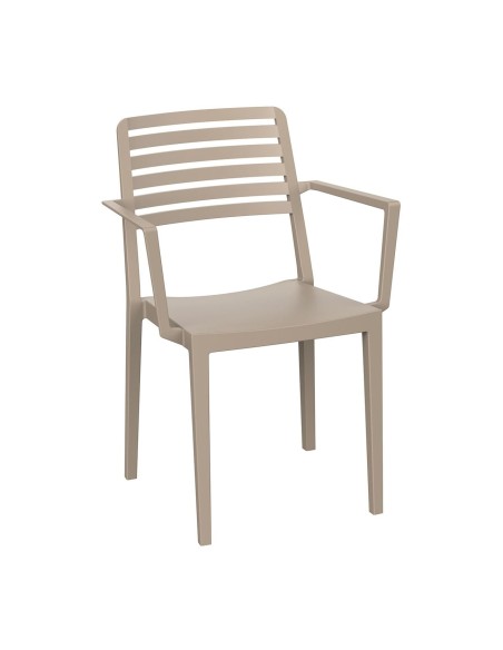 NOLA Stackable Armchair PP-UV Tortora