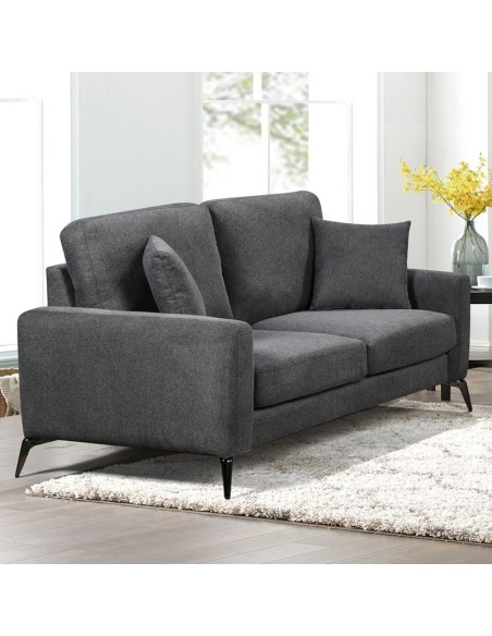 TIPO Kαναπές 2Θέσιος Σαλονιού- Καθιστικού, Ύφασμα Γκρι