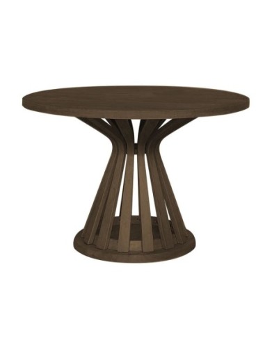 FABIO Round Dining Table D120cm Walnut