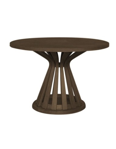 FABIO Round Dining Table D120cm Walnut