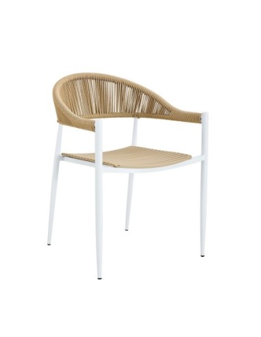 MALTA Armchair Metal White-PP-UV...