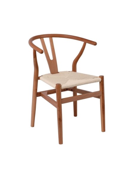 LIMA Chair Walnut, Seat Paper Rope Natural