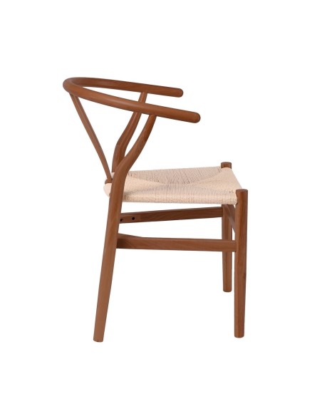 LIMA Chair Walnut, Seat Paper Rope Natural