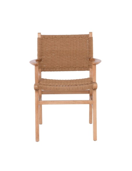 COMO Πολυθρόνα Τραπεζαρίας Φυσικό, Κάθισμα Paper Rope