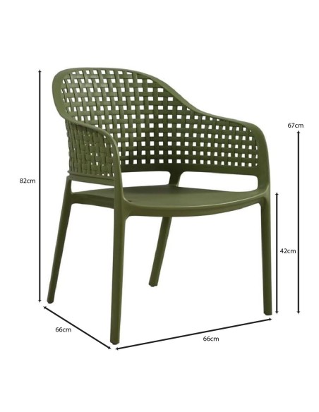 MALAGA Set (4pcs) PP-UV Green