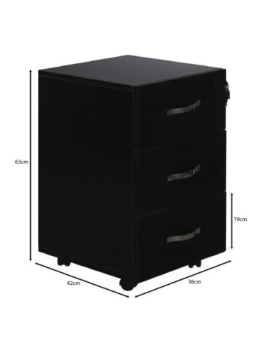 UNIT Συρταριέρα Γραφείου, 3 Συρτάρια,...