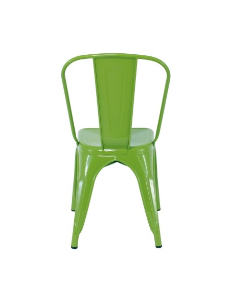 RELIX Καρέκλα Στοιβαζόμενη, Μέταλλο Βαφή Lime