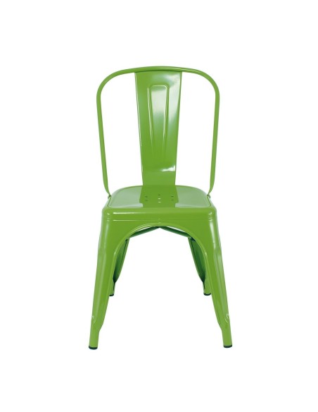 RELIX Καρέκλα Στοιβαζόμενη, Μέταλλο Βαφή Lime