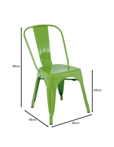 RELIX Καρέκλα Στοιβαζόμενη, Μέταλλο...