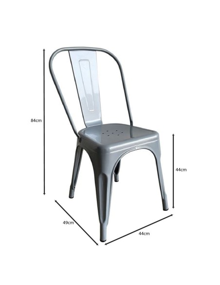 RELIX Chair Metal Grey
