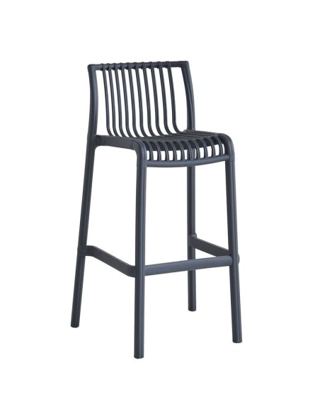 MODENA Stackable Bar Stool PP-UV Anthracite