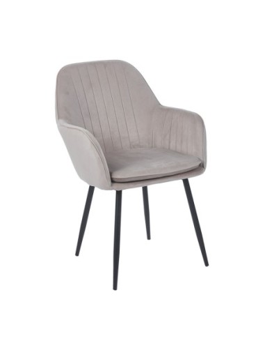 VALERY Armchair Metal Black-Fabric...