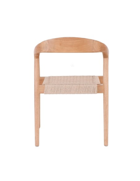 LEXY Πολυθρόνα Τραπεζαρίας Φυσικό, Κάθισμα Paper Rope