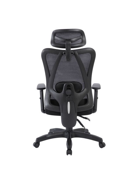 BF3750 Πολυθρόνα Γραφείου Διευθυντή, Mesh Μαύρο, Μπράτσα up-down