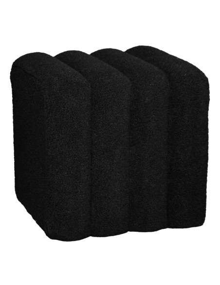 TOGO Σκαμπό Βοηθητικό, Teddy Ύφασμα Μαύρο