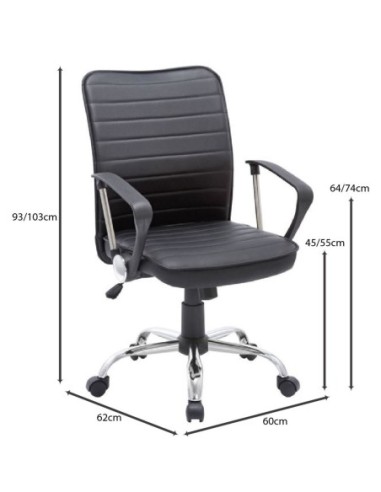 BF3450 Office Armchair Chromed...