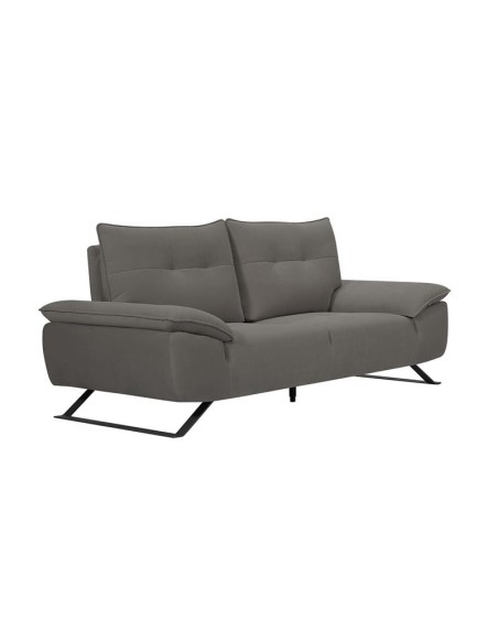 SELENA 2-Seater Sofa Grey Fabric