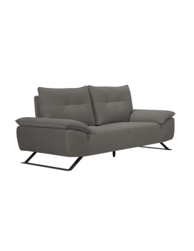 SELENA 2-Seater Sofa Grey Fabric