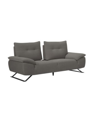 SELENA 2-Seater Sofa Grey Fabric