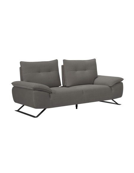 SELENA 2-Seater Sofa Grey Fabric