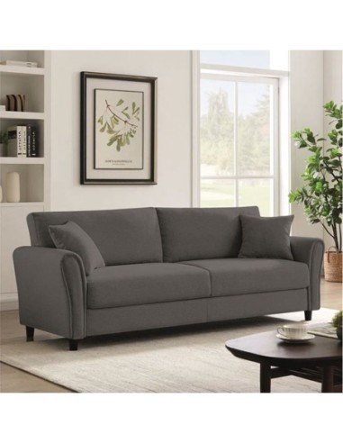 BRITAIN 3-Seater Sofa Grey Fabric