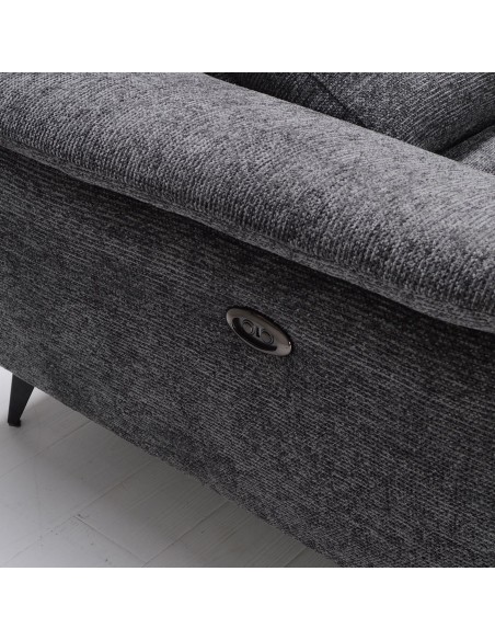 ROMEO Right Facing Corner-Relax Sofa, Grey Fabric