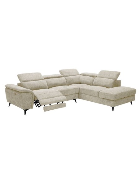 ROMEO Right Facing Corner-Relax Sofa, Beige Fabric