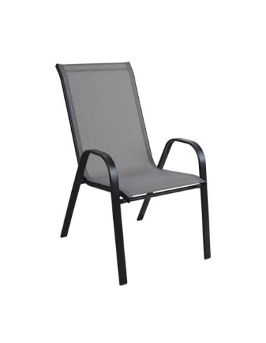 RIO Armchair Metal Black-Textilene...